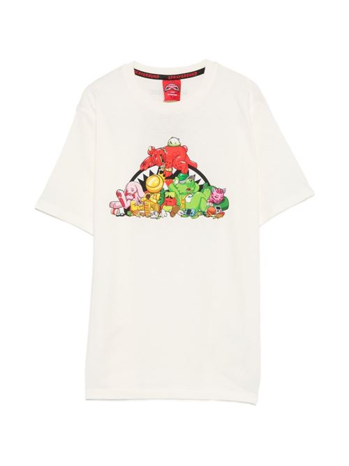 T-shirt bambino Sprayground avorio con stampa grafica Sprayground kids | SPY1536IVOX